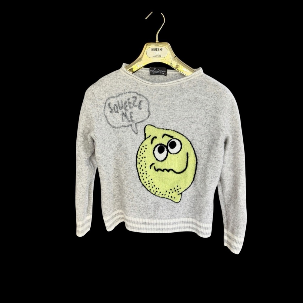 Princess Goes Hollywood Cashmere Sweater Lemon‎ Sz 36 US